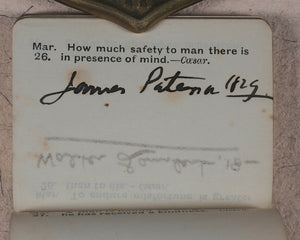 Wilson, Aimee, compiler]. Thumb Autograph Book with Gems of Thought from Classical Authors. Bryce, David and Son. Glasgow. [circa 1890].