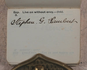 Wilson, Aimee, compiler]. Thumb Autograph Book with Gems of Thought from Classical Authors. Bryce, David and Son. Glasgow. [circa 1890].