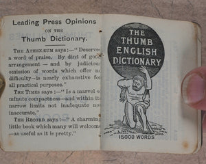 Wilson, Aimee, compiler]. Thumb Autograph Book with Gems of Thought from Classical Authors. Bryce, David and Son. Glasgow. [circa 1890].