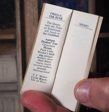 Load image into Gallery viewer, Queen Elizabeth ii. E.R. Coronation Souvenir Memo Book. >>MINIATURE "FINGER" CORONATION SOUVENIR<< Publication Date: 1953 CONDITION: VERY GOOD
