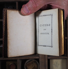 Load image into Gallery viewer, De Officiis ad Marcum filium. >>NOTABLE MINIATURE BOOK << Cicero, Marcus Tullius. Publication Date: 1773 CONDITION: VERY GOOD
