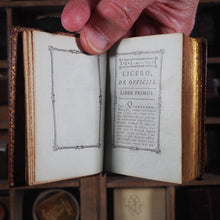 Load image into Gallery viewer, De Officiis ad Marcum filium. >>NOTABLE MINIATURE BOOK << Cicero, Marcus Tullius. Publication Date: 1773 CONDITION: VERY GOOD
