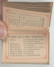 Load image into Gallery viewer, Porte-monnaie-Kalender für die elegante Welt 1879. Moritz Perles, Baurenmarkt 11. Wien. [1878].
