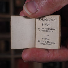 Load image into Gallery viewer, Solomon's Prayer at the Dedication of the Temple. Wright &amp; Albright, Avon-Street, Bristol. 1839.
