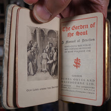 Load image into Gallery viewer, Garden of the soul: a manual of devotion : containing the public and private devotions of most frequent use. [with] The Epistles and Gospels. >> TESSELLATED MOTHER-OF-PEARL MINIATURE<< Publication Date: 1922 CONDITION: VERY GOOD
