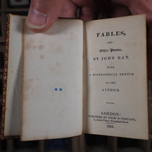 Load image into Gallery viewer, Fables and other poems. >>MINIATURE CATHEDRAL BINDING<< Gay, John. Publication Date: 1824 CONDITION: VERY GOOD

