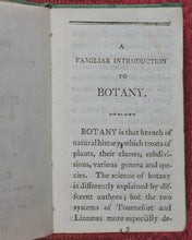 Load image into Gallery viewer, Familiar introduction to botany. Illustrated with copper-plates. John Wallis. London. Printed by T. Gillet. 1803.
