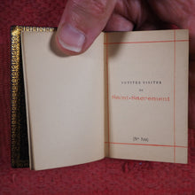 Load image into Gallery viewer, Petites Visites Au Saint-Sacrement Et A La Sainte Vierge. >>FINE MINIATURE BINDING<< Publication Date: 1890 CONDITION: NEAR FINE
