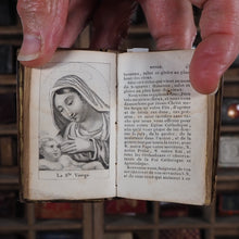 Load image into Gallery viewer, Petites heures dédiees à la sainte Vierge [Little Hours of the Blessed Virgin]. >>UNRECORDED ILLUSTRATED MINIATURE BOOK OF HOURS<< Publication Date: 1819 CONDITION: VERY GOOD
