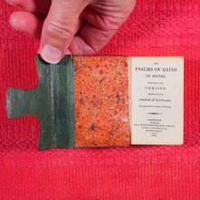 Load image into Gallery viewer, Psalms of David in Metre, According to the Version Approved by the Church of Scotland, and appointed to be used in Worship. >>MINIATURE RUBY WALLET BOUND SCOTTISH PSALMS<< Publication Date: 1828 CONDITION: VERY GOOD
