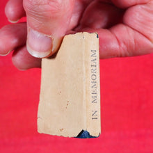 Load image into Gallery viewer, In Memoriam. &gt;&gt;MINIATURE BOOK WITH DUSTJACKET&lt;&lt; Tennyson, Alfred Lord. David Bryce &amp; Son, Glasgow. London, Henry Frowde, Oxford University Press. 1905 CONDITION: VERY GOOD
