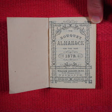 Load image into Gallery viewer, Bouquet almanack for 1879 >>MINIATURE ALMANACK WITH BOUQUET PROMO<< Publication Date: 1878 CONDITION: NEAR FINE
