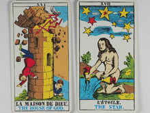 Load image into Gallery viewer, Epinal Tarot. Le Tarot d'Epinal. Jean-Marie Simon. Paulette Veiber. Grimaud. France. 1979.
