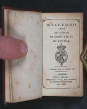 Load image into Gallery viewer, Cicero, Marcus Tullius. De Officiis. De Senectute et de Amicitia [Duties of Management and Friendship]. Pickering, G. 31, Lincoln's Inn Fields. [London]. 1821.
