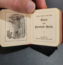 Load image into Gallery viewer, Tom Thumb's Calendar, Diary and Proverb Book. c1893. Published by David Bryce &amp; Co.
