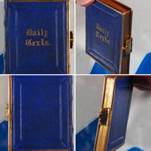 Load image into Gallery viewer, Daily Texts with verses of hymns.Adapted for general use &amp; suited for every year. >150 YEAR-OLD MINIATURE BOOK< Publication Date: 1870 Condition: Very Good
