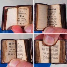 Load image into Gallery viewer, Exercice du Chretien [early 18th century miniature book]. Publication Date: 1737 Condition: Very Good. >>MINIATURE BOOK<<
