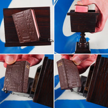 Load image into Gallery viewer, Holy Bible containing the Old and New Testaments [with lectern]. >>MINIATURE BIBLE WITH LECTERN<< Publication Date: 1919 CONDITION: VERY GOOD
