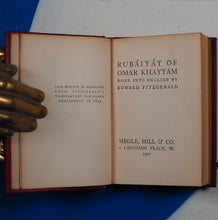 Load image into Gallery viewer, Omar Khayyam. Rubaiyat of Omar Khayyam >>MINIATURE CLASSIC IN FINE BINDING<< Translated by Edward Fitzgerald. Publication Date: 1907 Condition: Very Good. >>MINIATURE BOOK<<
