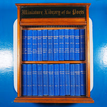 Load image into Gallery viewer, Miniature Library of The Poets. [in Oak Case with rolling tambour front shutter] Shakespeare, Burns, Milton, Longfellow, Wordsworth, Scott &amp; Hood Publication Date: 1881
