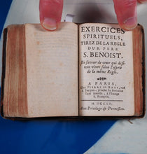 Load image into Gallery viewer, La Regle du Pere S. Benoist.Avec l'Abrege de la vie &amp; une Paraphrase sur les Paroles de la Profession Religieuse. Nouvelle edition. Benedictus, Saint [Abbot of Monte Cassino]. Publication Date: 1715 CONDITION: VERY GOOD
