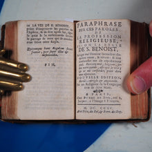 Load image into Gallery viewer, La Regle du Pere S. Benoist.Avec l'Abrege de la vie &amp; une Paraphrase sur les Paroles de la Profession Religieuse. Nouvelle edition. Benedictus, Saint [Abbot of Monte Cassino]. Publication Date: 1715 CONDITION: VERY GOOD

