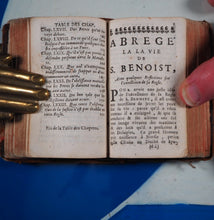 Load image into Gallery viewer, La Regle du Pere S. Benoist.Avec l'Abrege de la vie &amp; une Paraphrase sur les Paroles de la Profession Religieuse. Nouvelle edition. Benedictus, Saint [Abbot of Monte Cassino]. Publication Date: 1715 CONDITION: VERY GOOD
