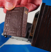 Load image into Gallery viewer, Holy Bible containing the Old and New Testaments [with lectern]. >>MINIATURE BIBLE WITH LECTERN<< Publication Date: 1919 CONDITION: VERY GOOD
