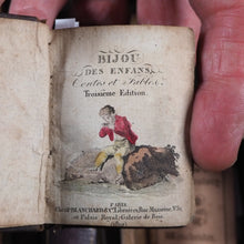 Load image into Gallery viewer, Bijou des enfans. Contes et fables. >>MINIATURE NAPOLEONIC CHILDRENS BOOK<< Publication Date: 1810 CONDITION: VERY GOOD
