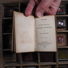 Load image into Gallery viewer, Byron, Lord George. Poems by the Right Honourable Lord Byron with his memoirs. >>MINIATURE POETS &amp; CLASSICS EDITION<< Publication Date: 1825 CONDITION: VERY GOOD
