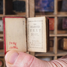 Load image into Gallery viewer, Diamond Text Book. >>MINIATURE BOOK FROM C.1840<< Publication Date: 1840 CONDITION: FAIR
