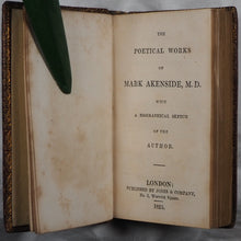 Load image into Gallery viewer, AKENSIDE, Mark. The Poetical Works. >>MINIATURE book<< Publication Date: 1825 Condition: Very Good
