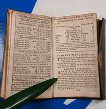 Load image into Gallery viewer, Rider's British Merlin : for the year of our Lord God 1752. Compiled for his Country's Benefit, by Cardanus Rider. Publication Date: 1752 Condition: Good
