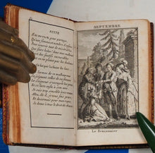 Load image into Gallery viewer, Etrennes du Sentiment, dediees aux ames bienfaisantes. A.P.D.R. >>SCARCE MINIATURE ALMANAC<< Publication Date: 1784 Condition: Very Good. >>MINIATURE BOOK<<
