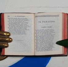 Load image into Gallery viewer, La divina commedia di Dante Alighieri. >>MINIATURE BOOK -LITERARY CLASSIC FINELY BOUND<< Dante Alighieri. Publication Date: 1898 Condition: Very Good
