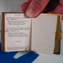 Load image into Gallery viewer, Daily Texts with verses of hymns.Adapted for general use &amp; suited for every year. >150 YEAR-OLD MINIATURE BOOK< Publication Date: 1870 Condition: Very Good
