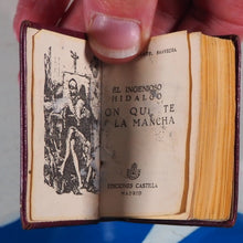 Load image into Gallery viewer, El Ingenioso Hidalgo Don Quijote de la Mancha >>MINIATURE BOOKS IN SLIPCASE<< Cervantes Saavedra, Miguel de [1547-1616]. Publication Date: 1952 Condition: Very Good

