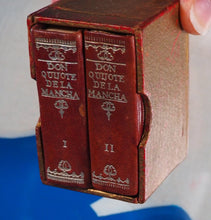 Load image into Gallery viewer, El Ingenioso Hidalgo Don Quijote de la Mancha >>MINIATURE BOOKS IN SLIPCASE<< Cervantes Saavedra, Miguel de [1547-1616]. Publication Date: 1952 Condition: Very Good
