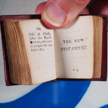 Load image into Gallery viewer, Bible in Miniature or a Concise History of both Testaments. John Harris. London. Circa 1806. >>HUGELY INFLUENTIAL RARE THUMB BIBLE<<
