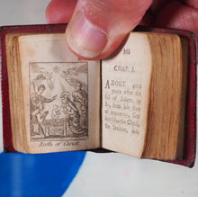 Load image into Gallery viewer, Bible in Miniature or a Concise History of both Testaments. John Harris. London. Circa 1806. >>HUGELY INFLUENTIAL RARE THUMB BIBLE<<
