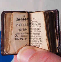 Load image into Gallery viewer, Exercice du Chretien [early 18th century miniature book]. Publication Date: 1737 Condition: Very Good. >>MINIATURE BOOK<<
