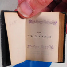 Load image into Gallery viewer, Goldsmith, Oliver. Vicar of Wakefield >>MINIATURE BOOK<< Publication Date: 1900 Condition: Very Good. Binding Variant C. blue. >>MINIATURE BOOK<<
